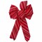 Northlight 14" x 9" Red and White Striped 6 Loop Christmas Bow Decoration